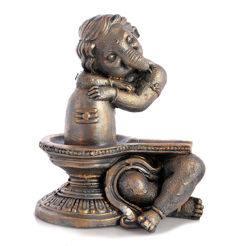 Handcrafted Resin Ganesha Showpeice for Home Décor/Gifting/Table Décor by Deveie Crafts - Deveie