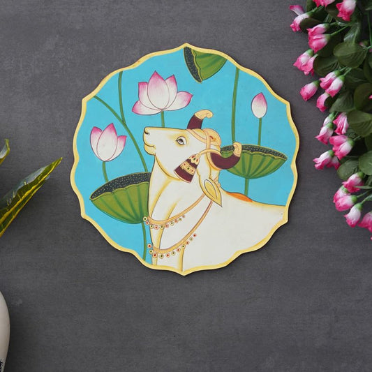 Deveie Craft Handmade Pichwai Wooden Wall Painting |Home Décor, Paintings For Wall Decoration Home decorations - Deveie
