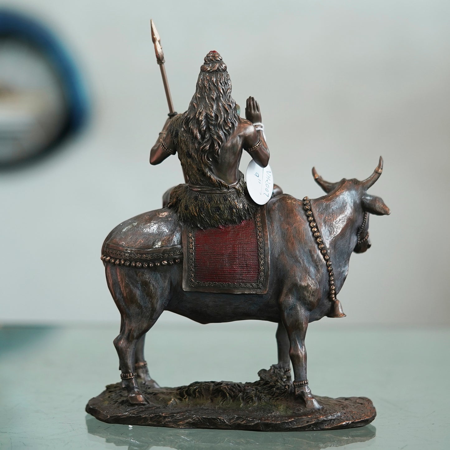 Deveie Crafts Idol Collections Large Shiva Idol Hindu God Shiva Sitting On Nandi Savaari (29.6cm Height X 25cm Width) - Deveie