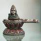 Deveie Crafts Shiva Shivling Figurine Statue Shivlingam for Temple Home Puja Multicolour Height 5 Inches - Deveie