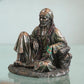 Deveie Crafts 6.5" God Sai Baba Statue Shirdi Sai Baba Bonded Bronze Idol Sairam Shyam for Altar Table Decor Religious Gift - Deveie