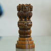 Deveie Crafts Wooden Ashoka Pillar Replica - Indian Heritage Décor