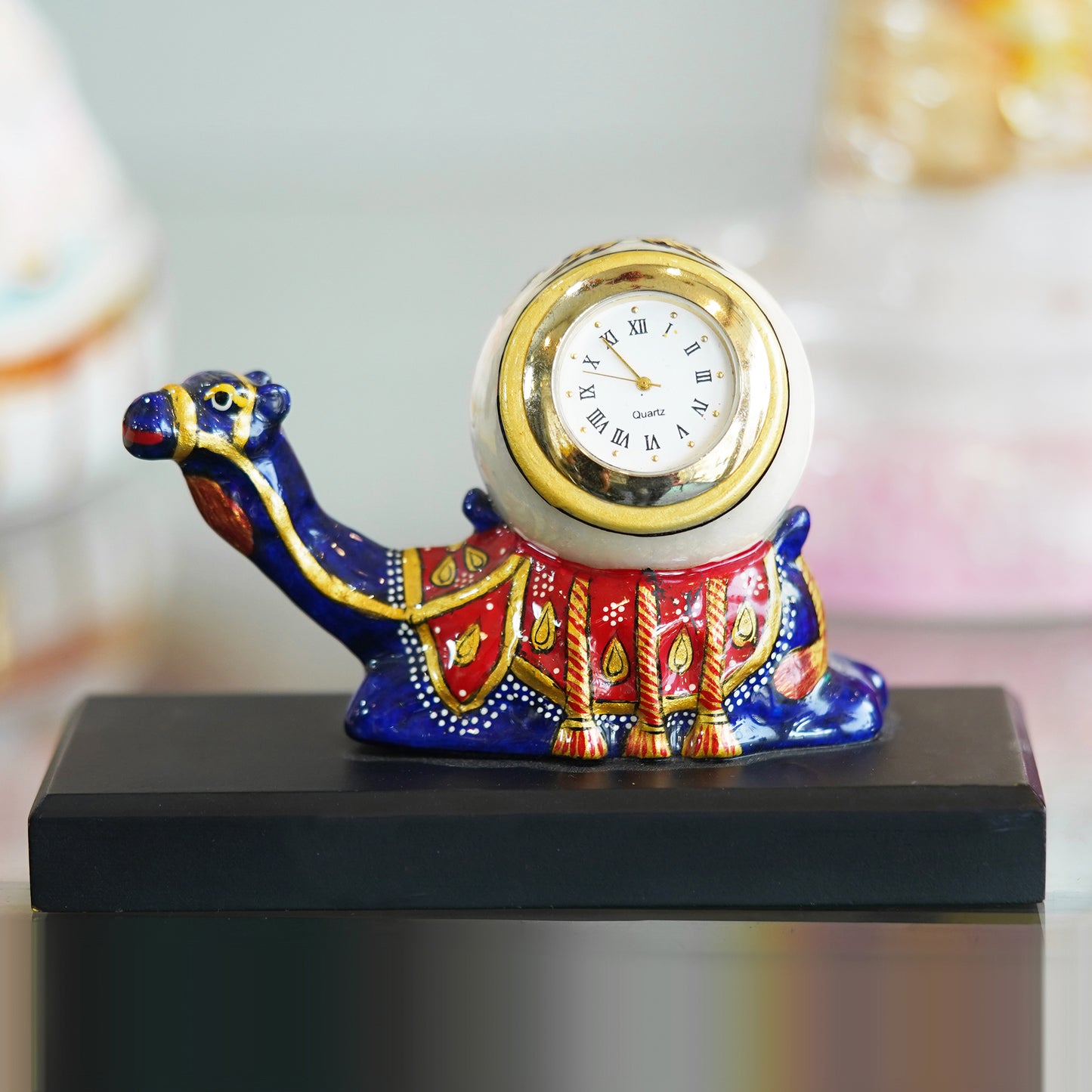 Deveie Crafts Dust Marble Camel table Clock for home décor - Deveie