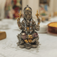 Deveie Crafts Brass Finish Ganesha Statue - Hindu God of Wisdom and New Beginnings - Deveie