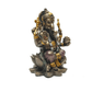 Deveie Crafts Brass Finish Ganesha Statue - Hindu God of Wisdom and New Beginnings - Deveie