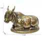 Deveie Crafts Bronze Statue of Nandi the Sacred Bull Gatekeeper of Shiva and Parvati, God Nandi Statue, Shiva, Sacred Bull - Deveie