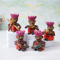 Handpainted Rajasthani Musician Set For Home Decor, Handcrafted Wooden Bawla Set, Ethnic Indian Art - Deveie