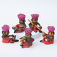 Handpainted Rajasthani Musician Set For Home Decor, Handcrafted Wooden Bawla Set, Ethnic Indian Art - Deveie