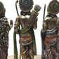 Deveie Crafts Ramdarbar Statue, Lord Rama, Lord Hanuman, Lord Lakshman, Sita Mata, Rama family statue, Hindu Gods statue, Ram With Hanuman - Deveie