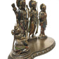 Deveie Crafts Ramdarbar Statue, Lord Rama, Lord Hanuman, Lord Lakshman, Sita Mata, Rama family statue, Hindu Gods statue, Ram With Hanuman - Deveie