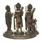 Deveie Crafts Ramdarbar Statue, Lord Rama, Lord Hanuman, Lord Lakshman, Sita Mata, Rama family statue, Hindu Gods statue, Ram With Hanuman - Deveie