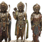 Deveie Crafts Ramdarbar Statue, Lord Rama, Lord Hanuman, Lord Lakshman, Sita Mata, Rama family statue, Hindu Gods statue, Ram With Hanuman - Deveie
