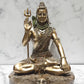 Deveie Crafts Shiva Statue in Dhyana Mudra, Lord Shiva Statue, Big Bonded Bronze Shiva Statue, Bronze Finish Shiva Idol, Blessing Siva Idol (27 cm) - Deveie